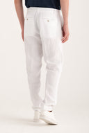 Chino Linen Pants - WHITE - 33527 - 3