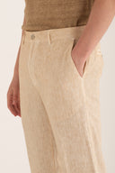 Chino Linen Pants - SAFARI SOF - 35877 - 4