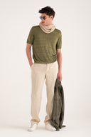 Polo in maglia jersey di lino regular fit