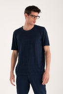 T-shirt in jersey di lino