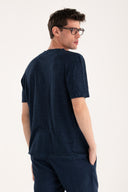 T-shirt in jersey di lino