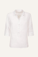 Regular Fit Linen Embroidered Shirt - WHITE - 35171 - 6