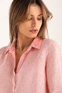 Regular Fit Linen Shirt - BALLERINA  - 34964 - 4