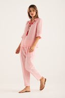 Regular Fit Linen Shirt - BALLERINA  - 34964 - 6
