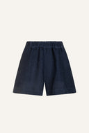 Elasticized Waisted Shorts - NAVY BLUE  - 35707 - 4