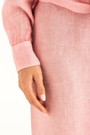 Wide-Leg Linen Trousers - BALLERINA  - 35180 - 3
