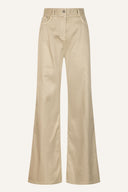 High-Waisted Five-Pocket Wide-Leg Linen Trousers - CORDA - 35891 - 6