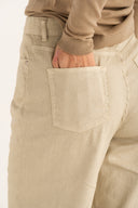 High-Waisted Five-Pocket Wide-Leg Linen Trousers - CORDA - 35891 - 3