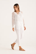 Maglione a maniche lunghe in maglia aperta dalla vestibilità rilassata