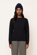 Ultra-Soft Cashmere-Silk Sweater - BLACK - 37766 - 1