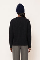 Ultra-Soft Cashmere-Silk Sweater - BLACK - 37766 - 2