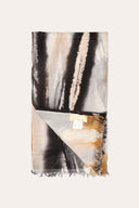 Abstract Printed Ultra-Fine Wool Scarf - SARI CARAM - 37554 - 5