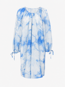 Printed Tie-Dye Linen Dress - 1