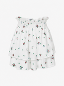 Printed Mini Skirt with Ruffles - 1