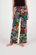 Print Wide-Leg Pants - WASHED - 36571 - 1